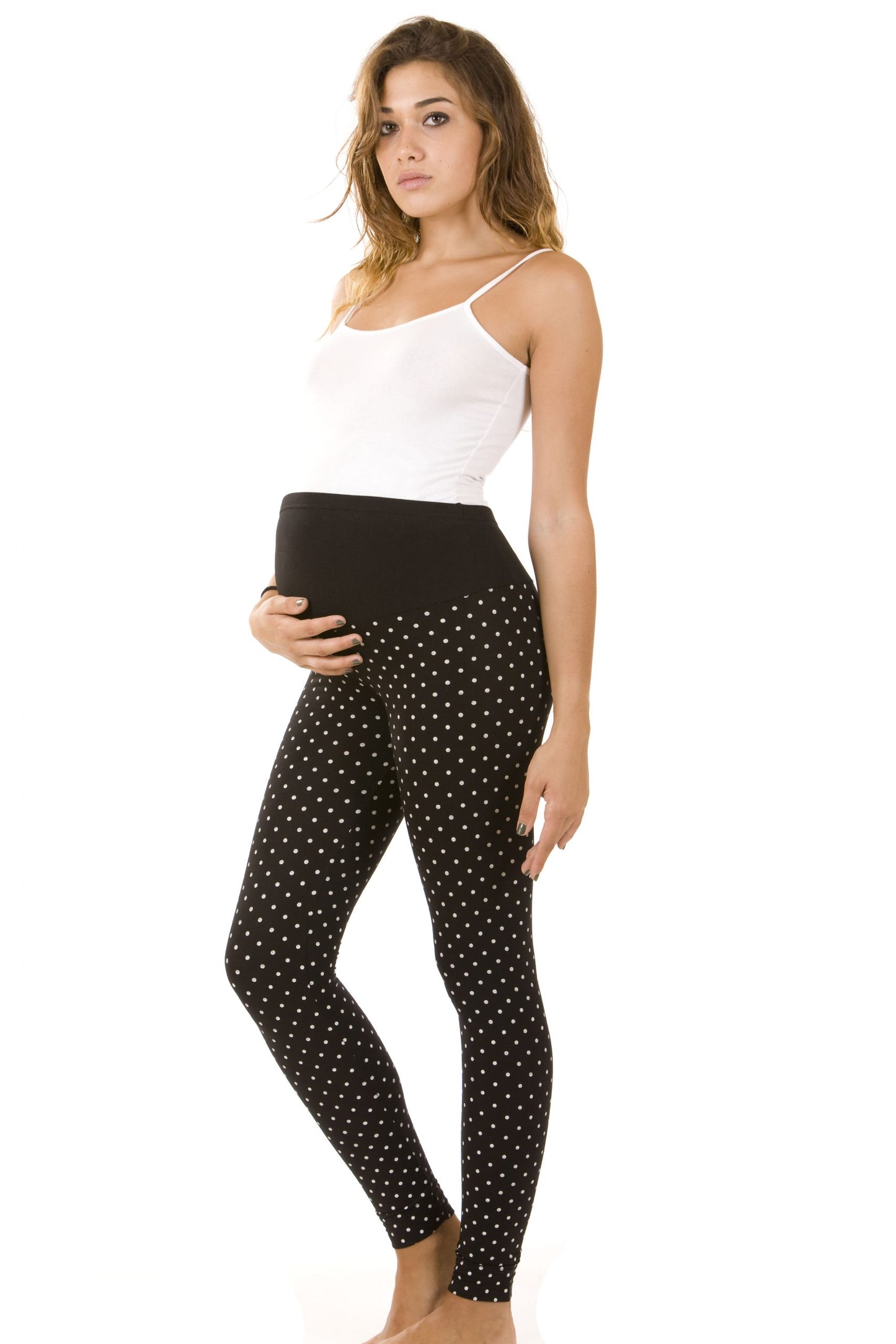 Leggings donna premaman conformato