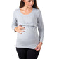 T-Shirt gestante e allattamento manica lunga