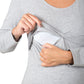 T-Shirt gestante e allattamento manica lunga