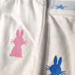 Set 2 ghettine neonato in cotone con stampa