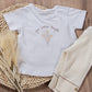 T-shirt neonata a mezza manica  in cotone organico con stampa
