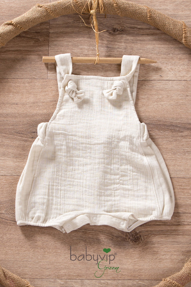Pagliaccetto Salopette Cotone Organico BabyVip - Bretelle Regolabili