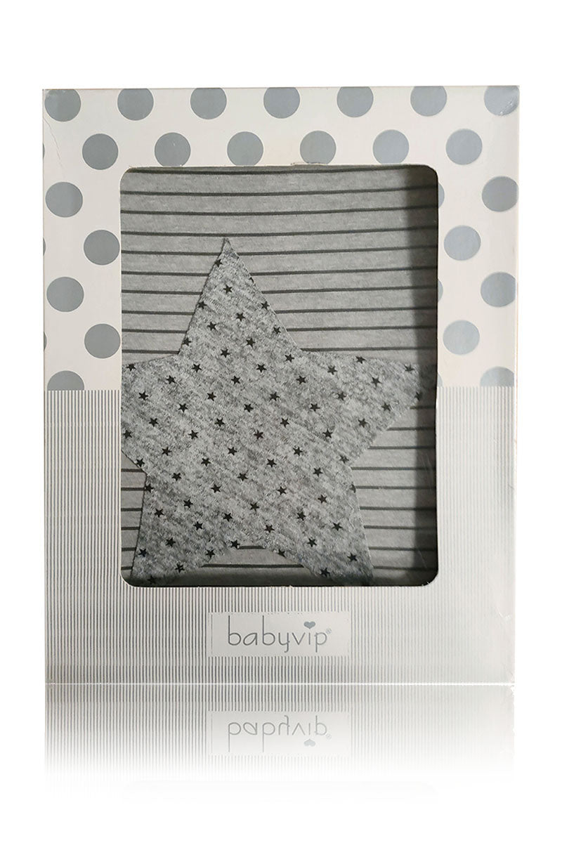 Copertina neonato di cotone con inserto stella